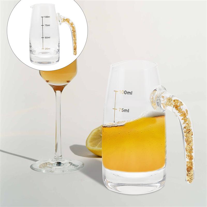 Kristal Glas Goud Folie Wijn Dispenser Hoogwaardige Wijn Dispenser Wijn Drank Separator Liquor Dispenser High-End Wijn set