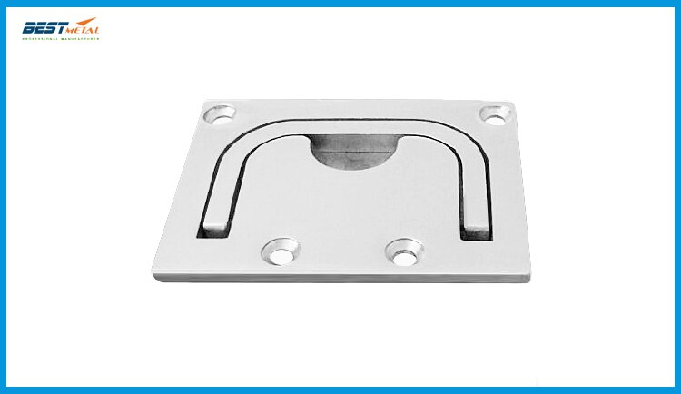 4 pieces/Lot stainless steel 316 Flush lift handle Flush hatch Lift Ring Hatch Pull Handle Locker Cabinet boat marine hardware
