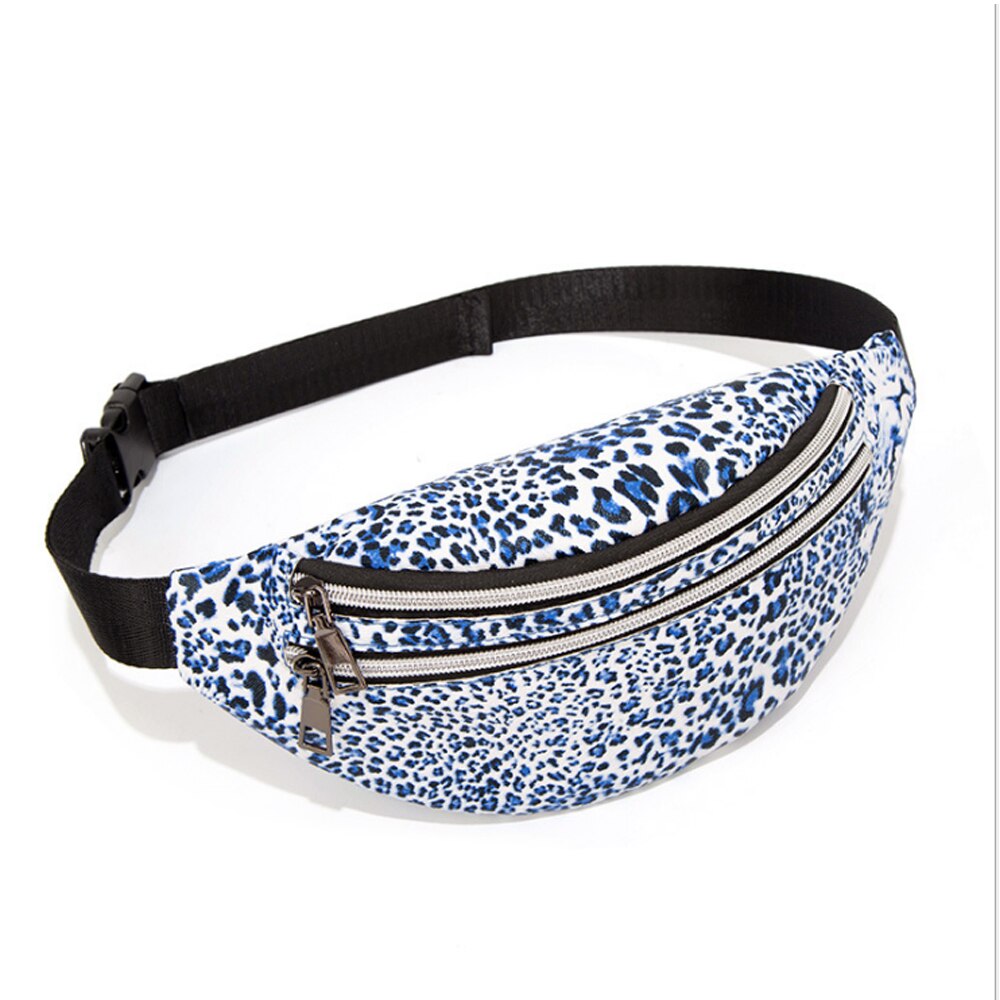 Women Girls Waist Pack Belt Bag Pouch Travel Hip Bag Women Small Purse: Blue