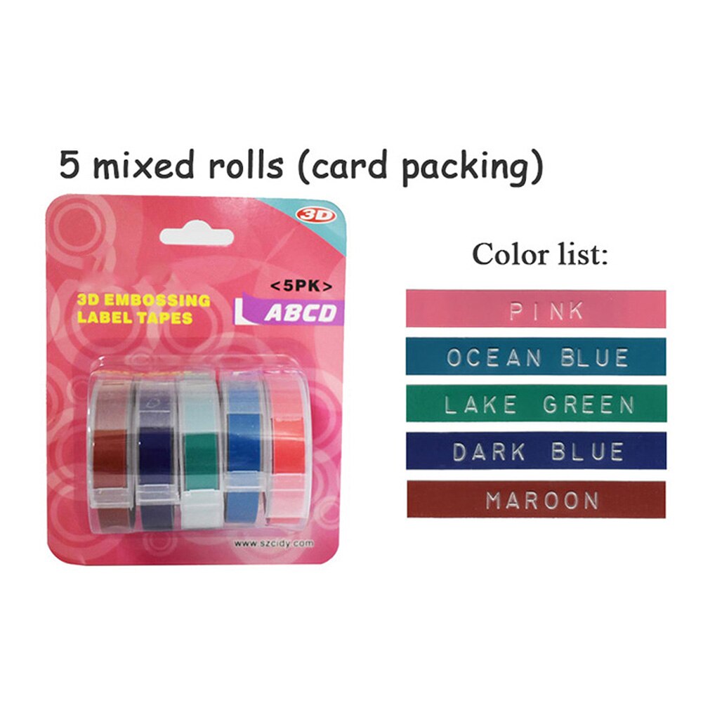 Mini impresora Manual, máquina de grabado en relieve, máquina de código de barras, máquina de etiquetado portátil con cinta de etiquetas decorativa: 3