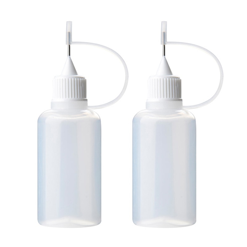 30/50/100 ML Empty Glue Bottle With Needle Transparent Oil Filling Bottle For Paper Quilling DIY Craft Plastic Bottle #2