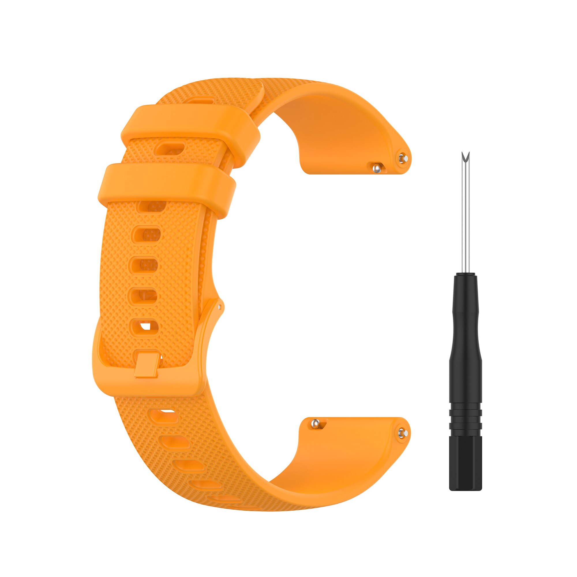 Garminille 745 hihnat urheilu silikonikello ranneke garmin forerunner 745 vaihtorannekoru rannehihna älykkäät tarvikkeet: Oranssi