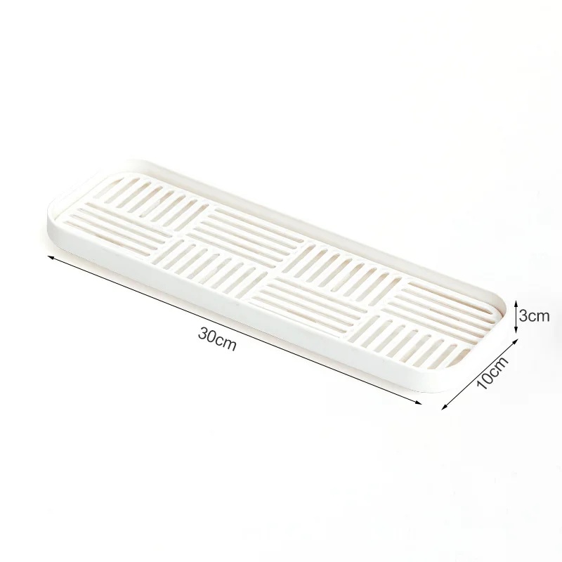 Keuken Spons Afvoerrek Vaatdoek Opslaghouder Plastic Utility Plank voor Schuursponsje Droogspons Afwasdoek: WHITE