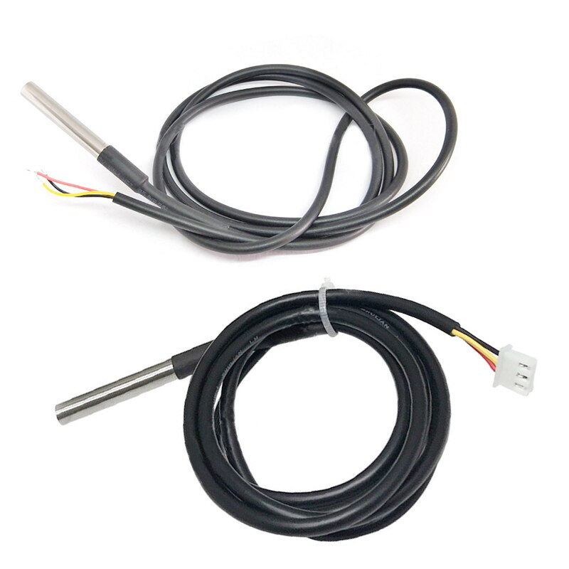 1m/2m/3m/5m Stainless Steel Housing Waterproof Digital Temperature Sensor Probe Thermistor Thermal Cable