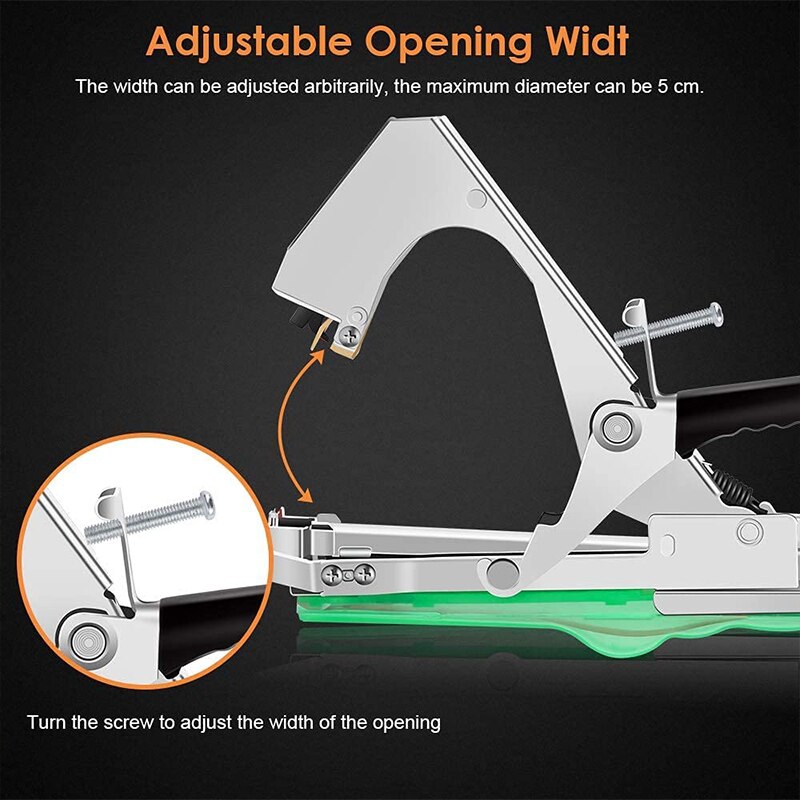 Plant Strapping Machine Plant Tape Tool Packing Vegetable Stalk Branch Hand Strapping Machine With 10/15 Tape Rolls Garden Tools