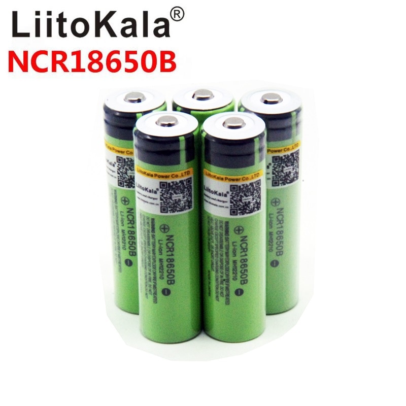 LiitoKala NCR18650B 3400mAh 3.7V Uppladdningsbart Li-Ion Batteri