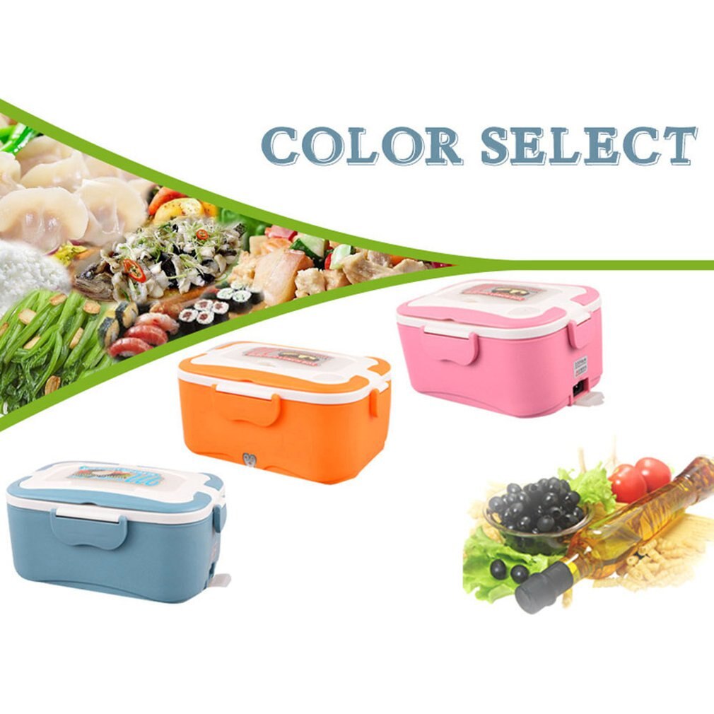 Heated Lunch Box Portable Electric Heating Food Storage Box Food Warmer Electric Lunch Box for Kitchen Tool
