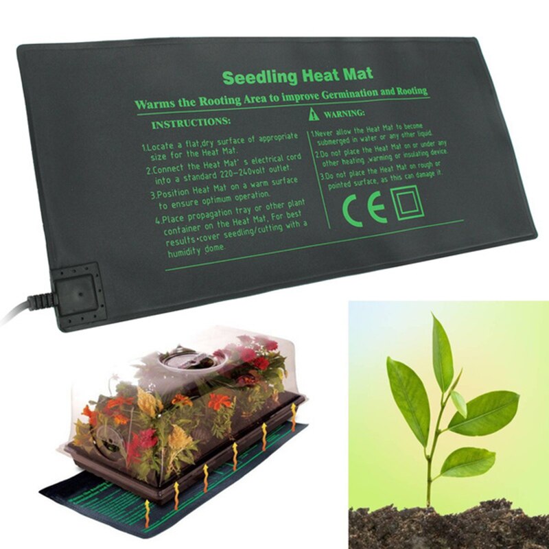18W 220V Seedling Heating Mat 52*24CM Waterproof Plant Seed Germination Propagation Clone Starter Pad 220V Garden Supplies