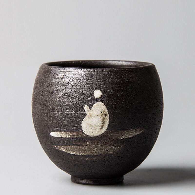 Zen Handgemachte Keramik Mönch Chinesische Tassen Schokolade Farbe Meditation Tee Tasse einstellen Teegeschirr Schüssel Für Tee Zeremonie Teetasse Kaffee Becher