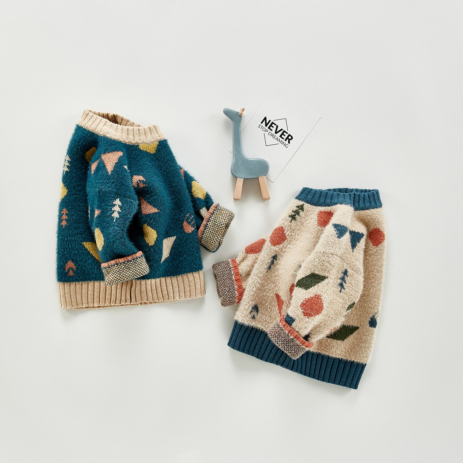 Baby Meisjes Jongens Trui Herfst Kinderen Truien Jongens Trui Leuke Print Meisjes Gebreide Trui Kinderkleding