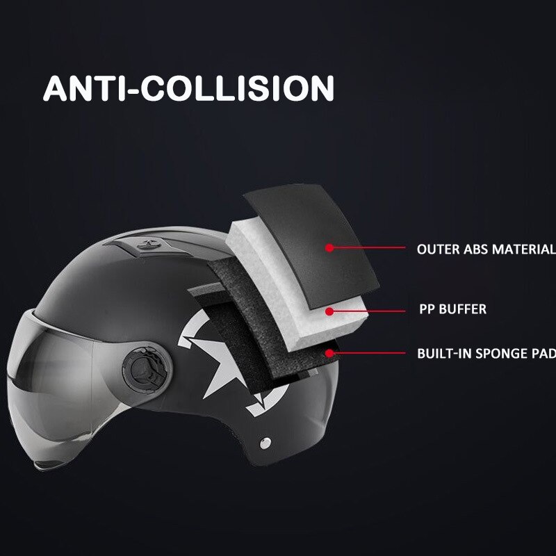 GOPLUS moto casques cyclisme vélo électrique casque Motocross demi casque lentille visières hommes femmes Scooter moto casque