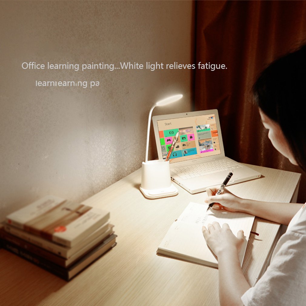 USB Rechargeable Desk Lamp LED Eye Care Desk Lamp Student Learning Desk Multifunctional Desk Lamp