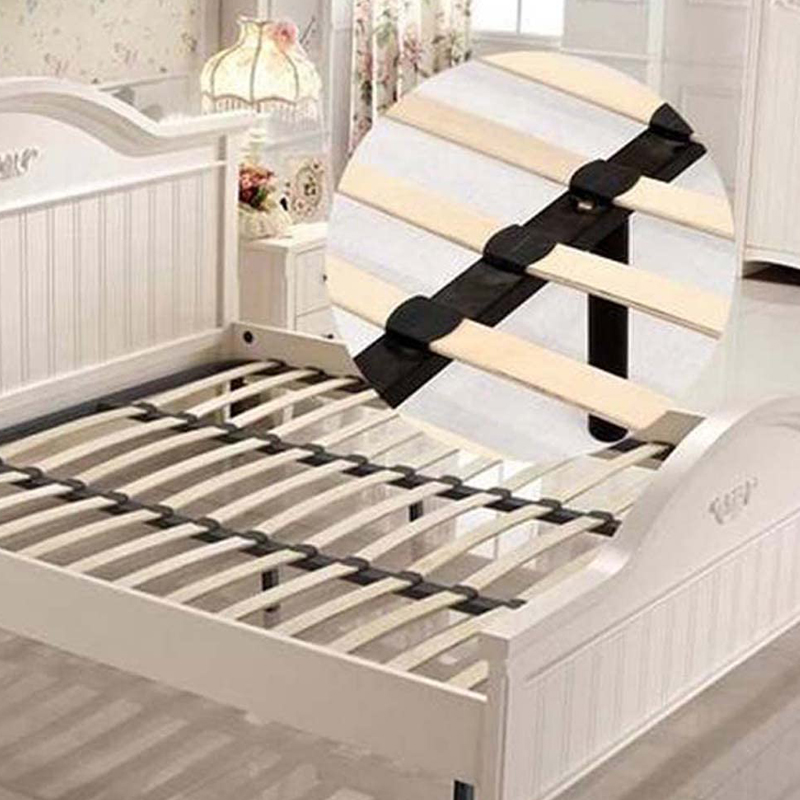 Reemplazo de plástico negro cuadrado para sofá cama, tapas de extremo central, funda de goma interior para cama de madera, piezas de marco, 10 Uds.