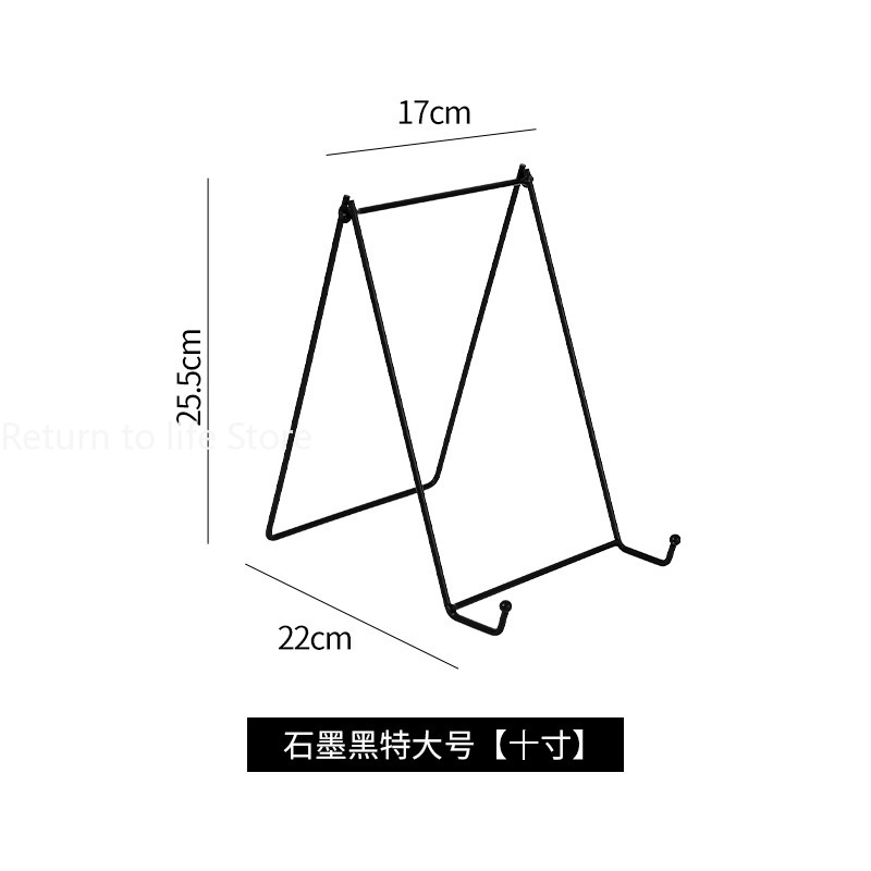 Iron Art Display Stands Opbergrek Metalen Schildersezel Stand Voor Foto Fotolijst Olieverfschilderij Plaat Boek Organisator Plankhouder: violet