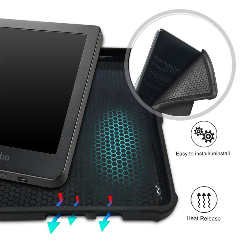 Case Voor Funda Kobo Clara Hd N249 6.0 Ultra Slim Magnetische Smart Stand Pu Leather Cover Voor Kobo Clara hd Clear Hd Case + Pen
