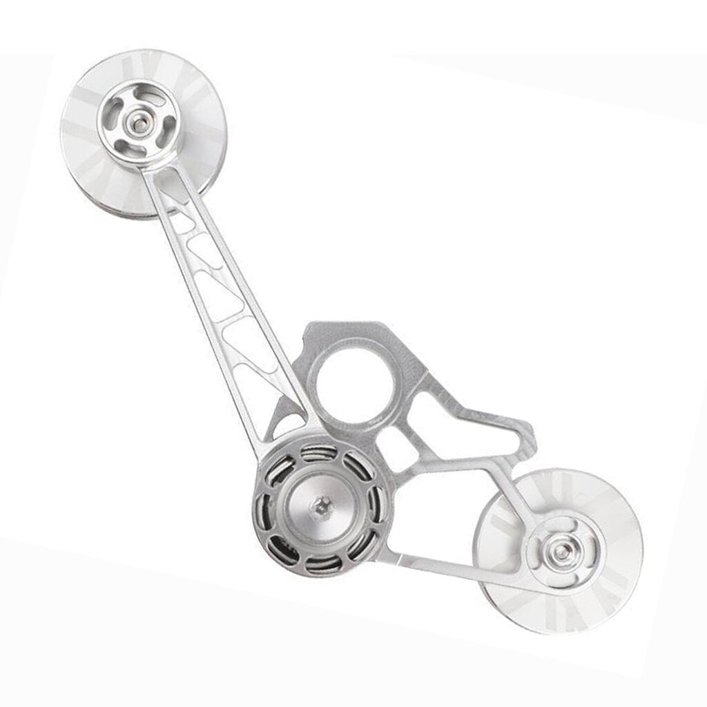 Folding Bike Chain Tensioner Guide 10T Derailleur Adjuster for Brompton: Silver