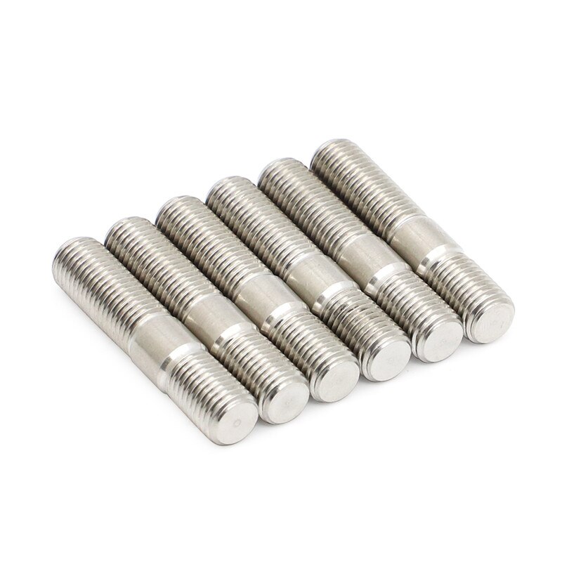 2/3/4/5/6/8/12 piece 10mm Exhaust Studs Bolts &amp; Serrated Nuts M10x1.25 Manifold Flange Studs Nuts Kit