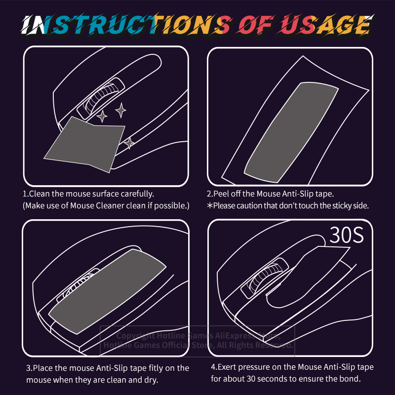 2Sets Original Hotline Games 3.0Plus Rounded Curved Edges Mouse Feet Skates for Logitech G502 Wireless Gaming Mouse Feet Pad