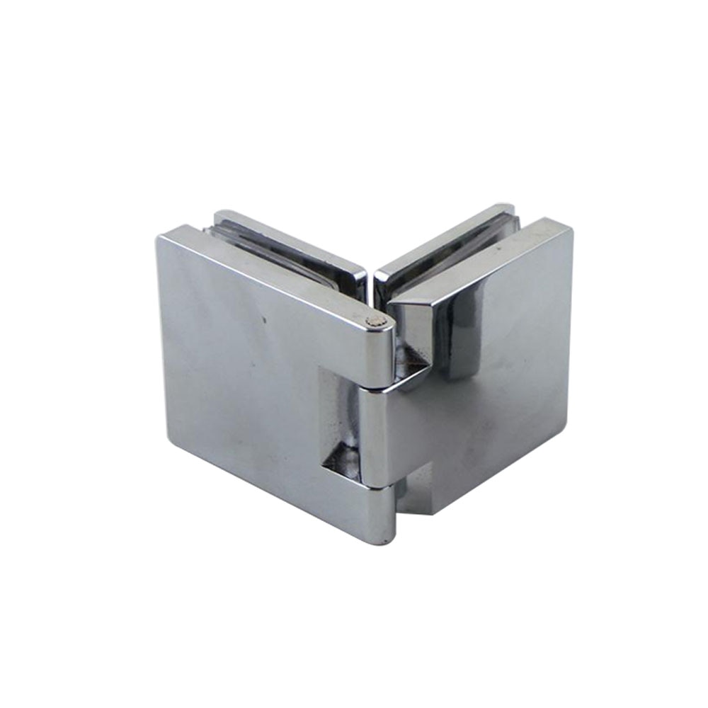 Frameless Glass Hinge Clamp Cupboard Glass-to-Glass Door Pivot Clamps Fit 5-8mm Thickness Glass Hinge for Cabinet Shower