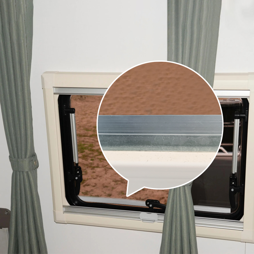 Autotür-Fenster-Dichtungsstreifen, transparent, wetterfest, Silikon-Dichtungsband für Wohnmobil, Wohnwagen, Wohnmobil, Bootstür