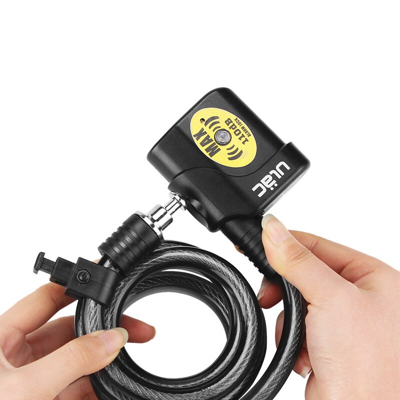 Ulac Fietsslot Fiets Elektronische Alarm Lock Fietsen 110Db Luid Kabel Mtb Fiets Anti-Diefstal Sloten Racefiets Veilig draad Sloten