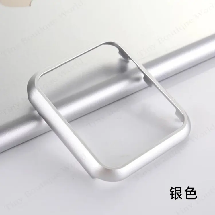 Metal Case for Apple Watch Series 9 8 7 41mm 45mm Aluminium Alloy Bumper Cases for iWatch 6 SE 40mm 44mm Frame Protective Cover: WHITE / 2 - 3.9 Inches