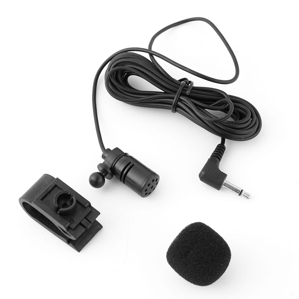 MINI Microphone Audio de voiture, avec prise Jack 3.5mm, stéréo, externe filaire, pour PC, voiture, Radio DVD,