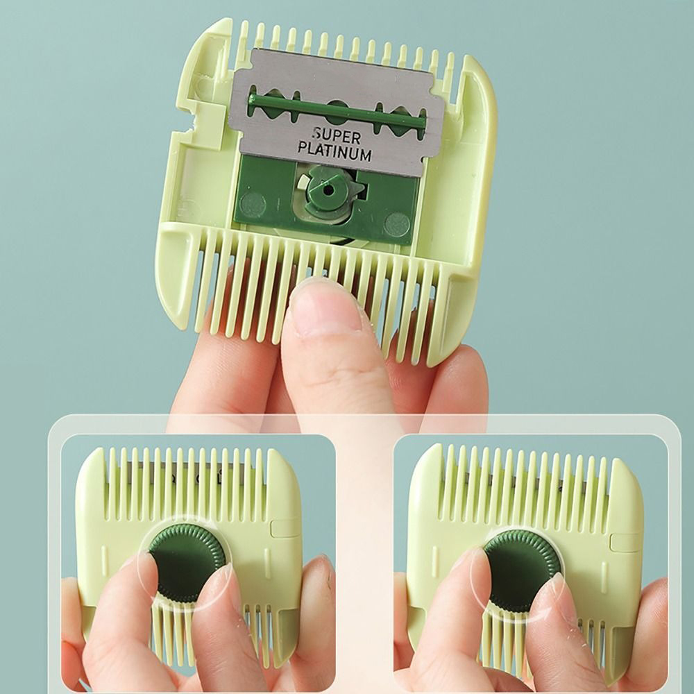 Recortador de pelo 2 en 1, peine de peluquero, cortador de pelo con flequillo, Mini herramientas de maquillaje para el hogar, accesorios de corte de pelo de belleza para adelgazar