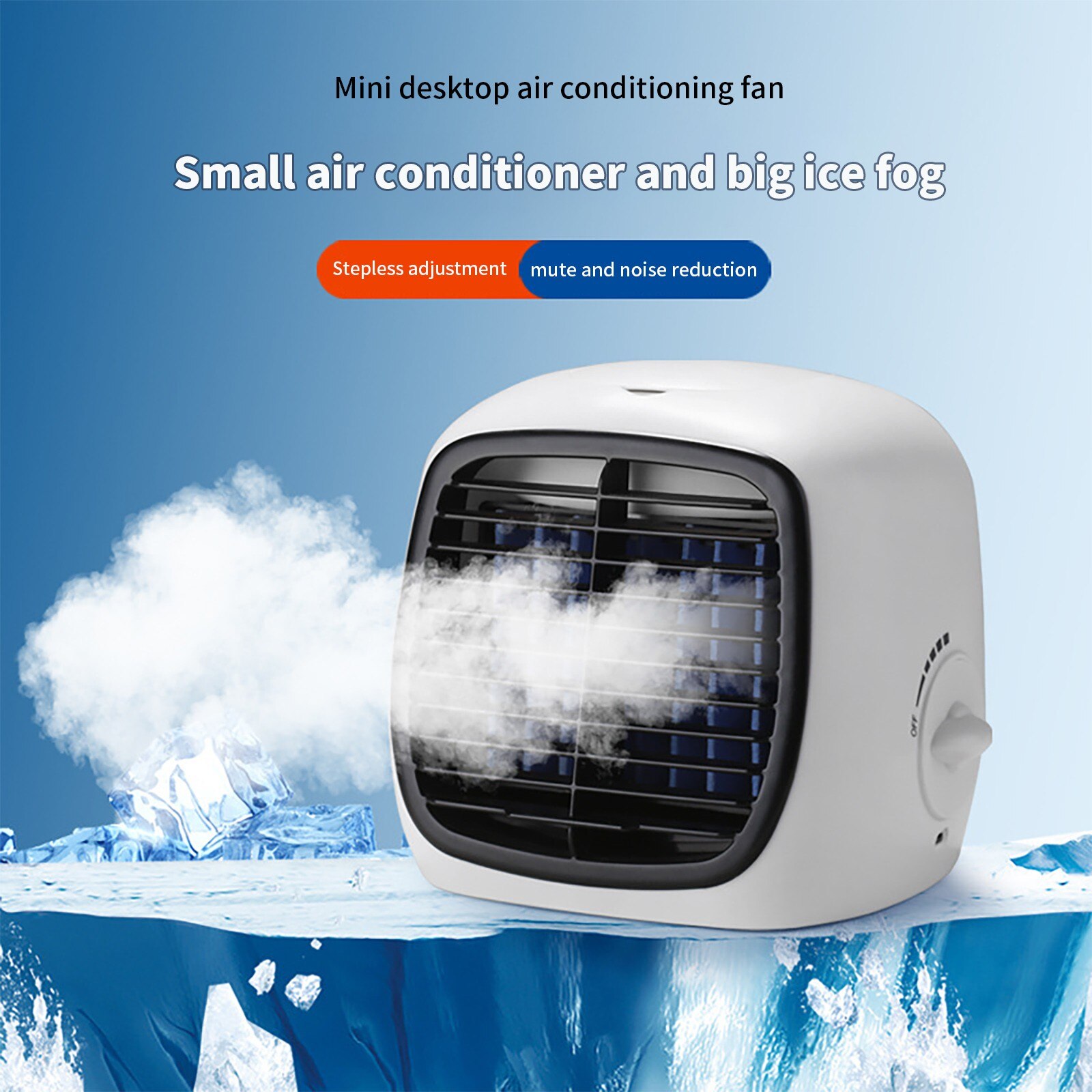 Mini Air Cooler Air Personal Space Cooler The Quick & Easy Way to Cool Any Space Air Conditioner Air Cooling Fan for Office Room