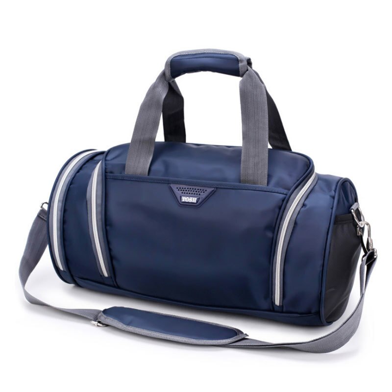 Waterproof Trave Handbag Canvas Sport Bags Shoulder Crossbody Bags For Women Men Luggage Suitcase Casual Outdoor Gym Sport Bag: Navy Blue