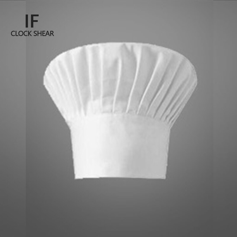 IF – chapeau de chef français en coton de , couleur unie, différentes couleurs: WHITE