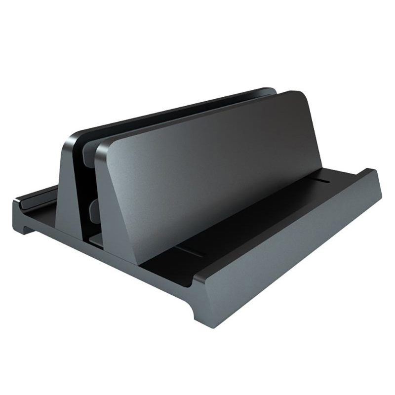 Vertical Laptop Stand with Adjustable Dock Strong Desktop Computer Laptop Holder Space Saving Rack Fit Small Home Office: BK1