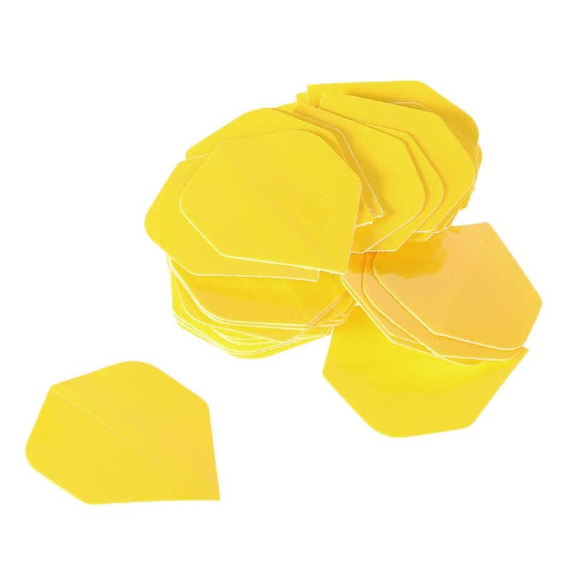 50pcs/lot Pure Color Dart Wing Tail PET Darts Flights