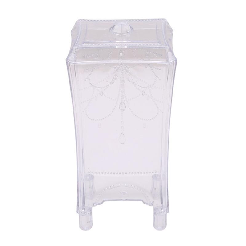100 hojas/Paquete de almohadillas faciales de algodón para la cara ruedas de algodón maquillaje cosmético removedor de algodón Herramientas de limpieza accesorios de maquillaje: Transparent white
