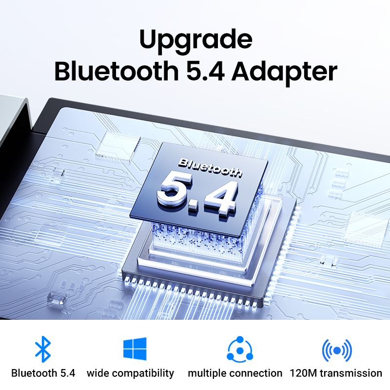 UGREEN Adapter USB Bluetooth 5.3 5.4 120M Dongle do komputera Bezprzewodowa mysz Klawiatura Muzyka Odbiornik audio Nadajnik Bluetooth