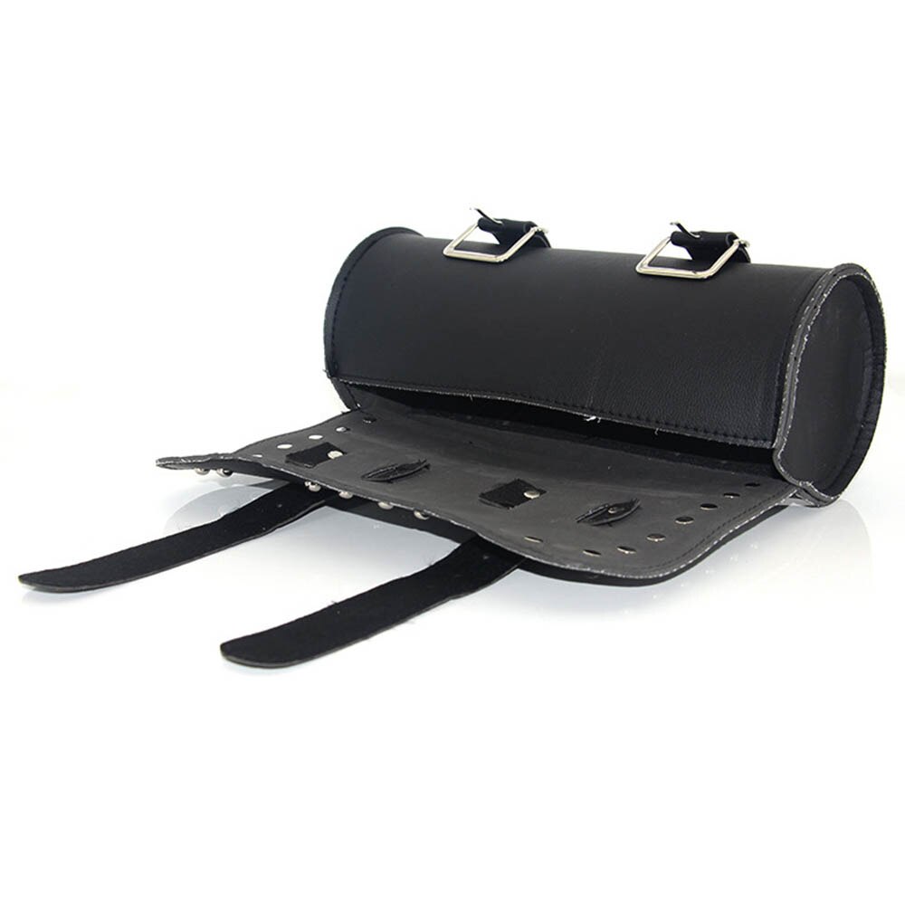 Motocross Storage Bag Motorcycle Fork Tool Bags Motorbike Travel Luggage Bag PU Leather Saddle Bags