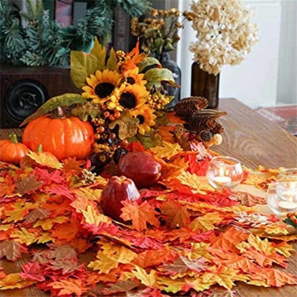 Simulation Maple Leaf Maple Leaves Decoration Simulated Leaves Maple Leaves Decoration