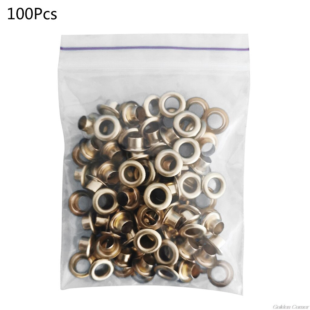 Kit de 100 œillets pour tasse de bougie, Kit de boutonnières spéciales en métal pour bricolage de cire de soja, plaque de cire d&#39;abeille: -GD-1