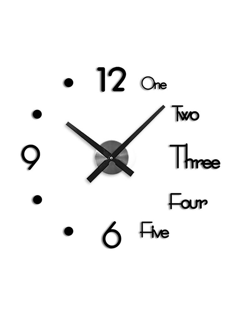 Modern Home 3D DIY Wall Clock Craft Special Room Living Room Decor Unique Home Decor Mural Decals