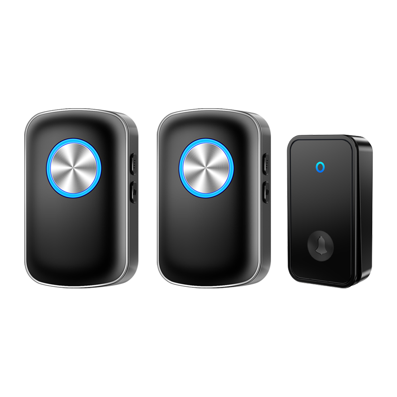 Cacazi eu stecker autarke kabellose türklingel wasserdicht keine batterie erforderlich 5 volumen 0-110db 60 glocken glocke 1 Geschmack 2 empfänger: MULTI