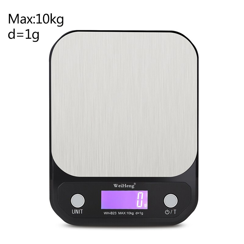 10kg/1g 3kg/5kg 0.1g Digital Scale Stainless Steel Weighting Scale Baking Precision Electronic Weight Kitchen Scale: 10kg-1g
