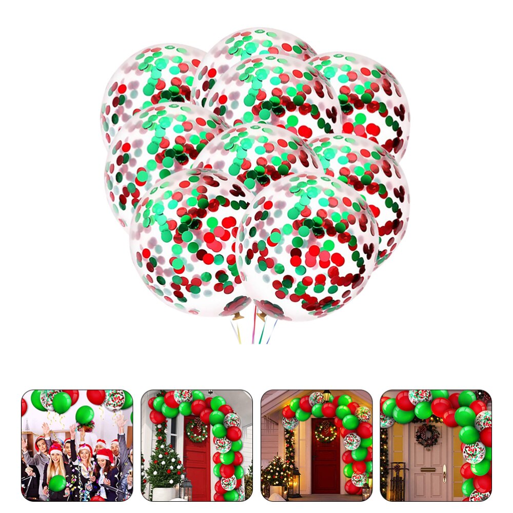 129 stuks kerst latex ballon cartoon confetti ballon kerstfeestbenodigdheden