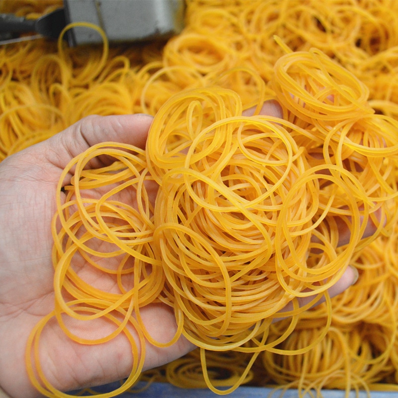 1000 stk 3.8 gule elastiske gummibånd naturgummi ring forklæde latex forsegling belay emballage modstand mod høj temperatur