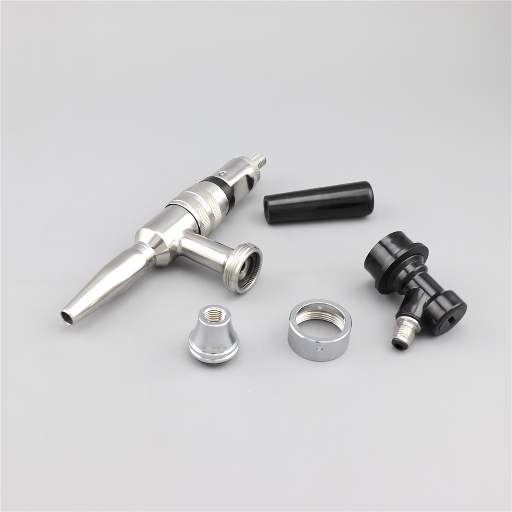 Stout Draft Beer Tap Stainless Steel Nitrogen Nitro Coffee Faucet With Quick Adapter Ball Lock Liquid Disconnect Home Brewing