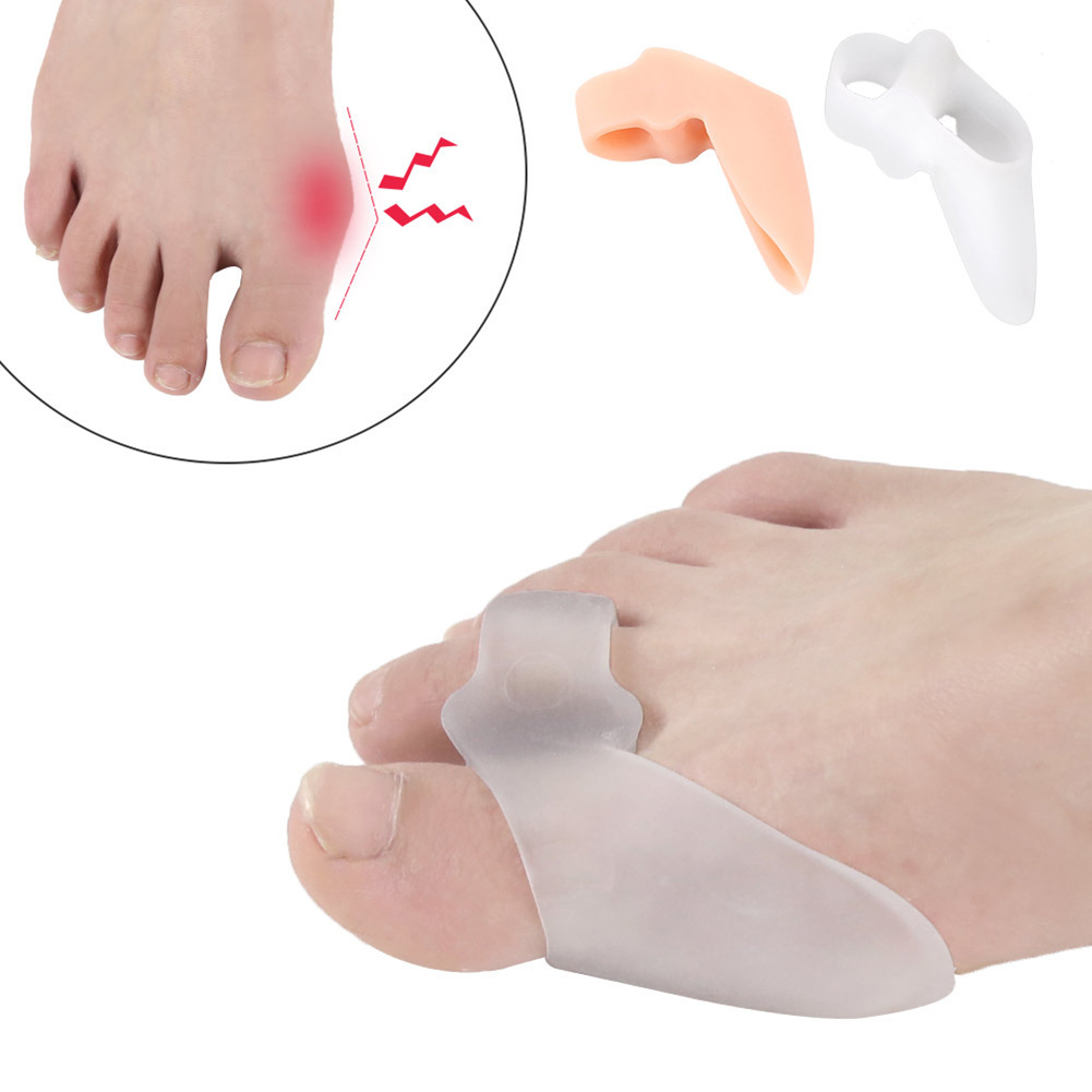 1 par silikone tæer separator knyst knogle ectropion tommelfinger valgus tå separatorer fod hallux knyst justeringsanordninger