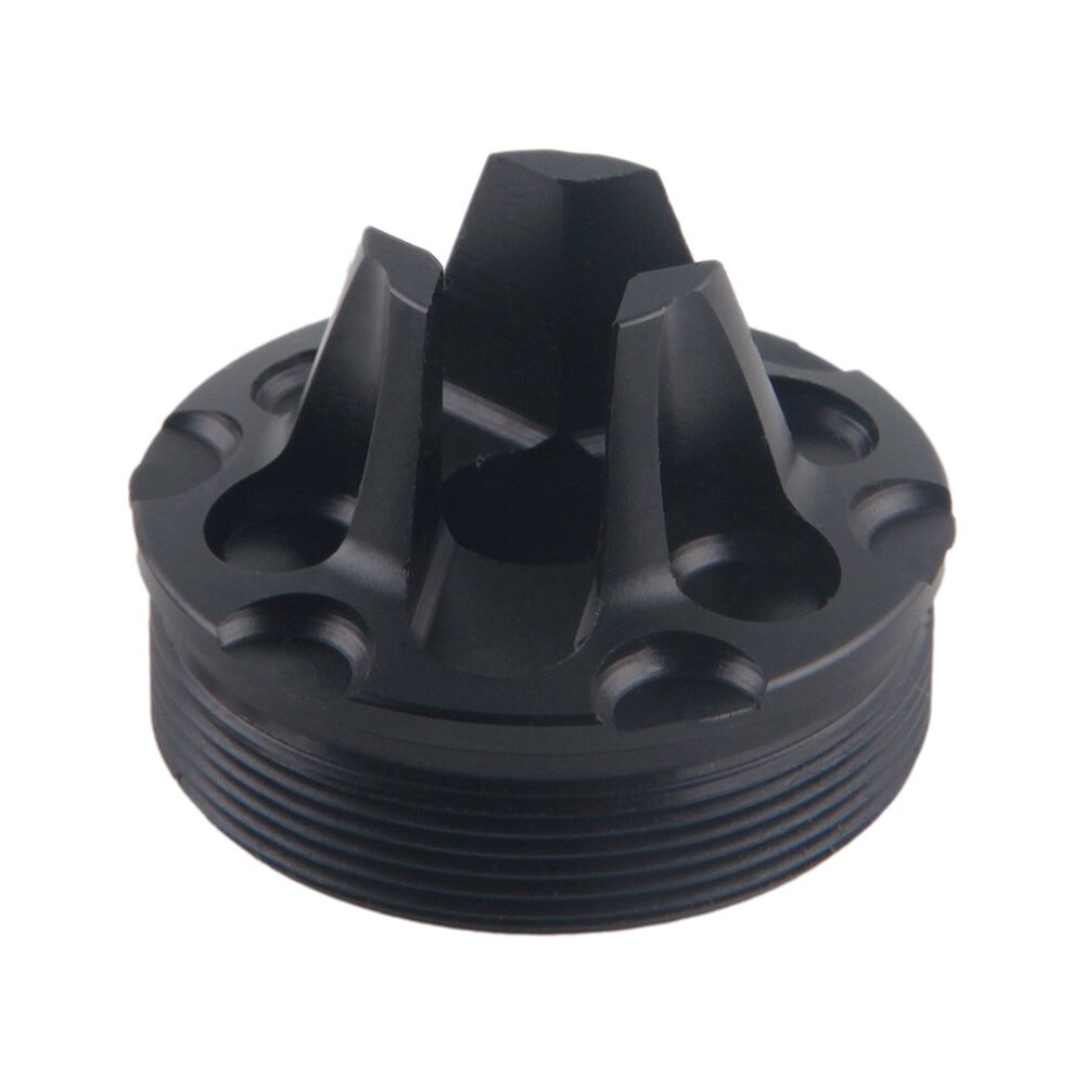 Aluminum 1.375x24 thread brake Adapter Mounts Front end Cap for car Oil Catching Cleaning Device Kits accessories