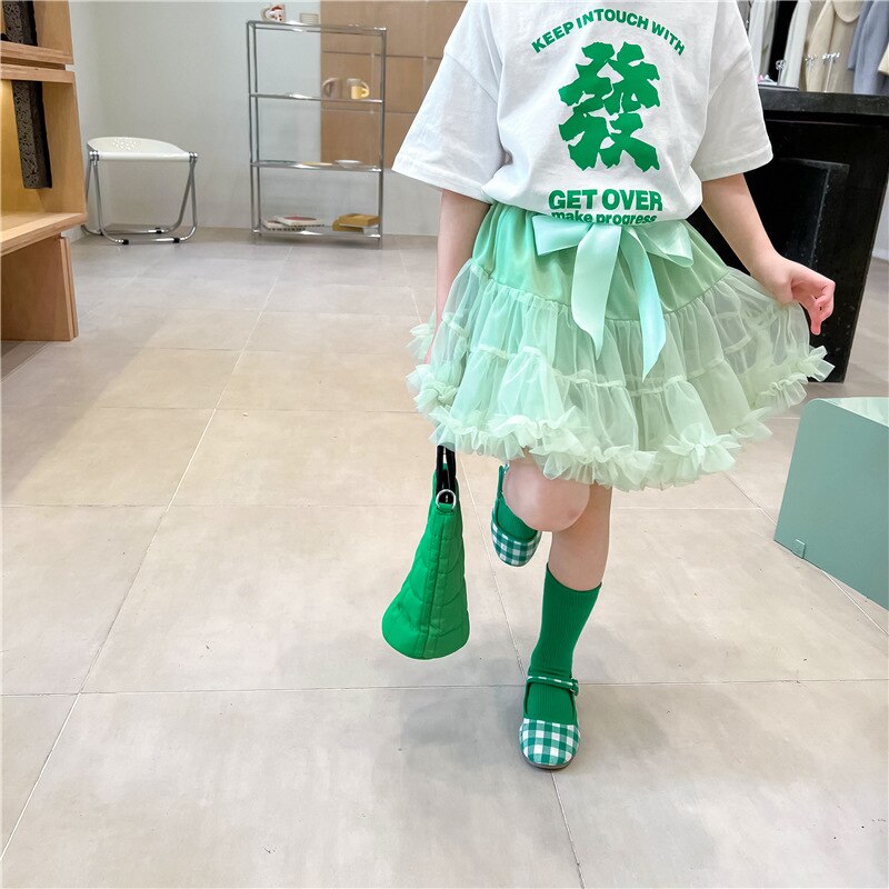 Falda por encima de la rodilla para niños y niñas, falda con cintura elástica, a la , sólida, moderna, cómoda, suave, adecuada, ligera, de verano