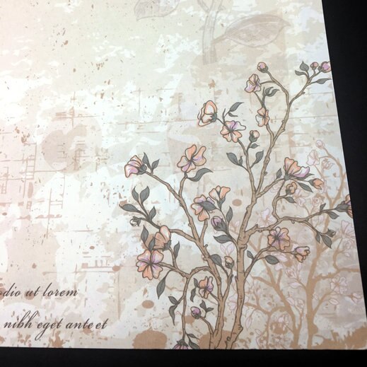 100 sheets tree with bird Style Letter paper stationery writing paper letter set school office supplies