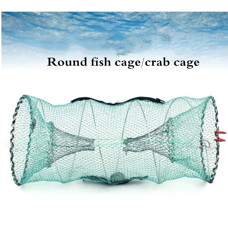 Fishing Basket Foldable Crab Trap Foldable Portable Fine Net Lobster Crayfish Shrimp Bait Net Tool