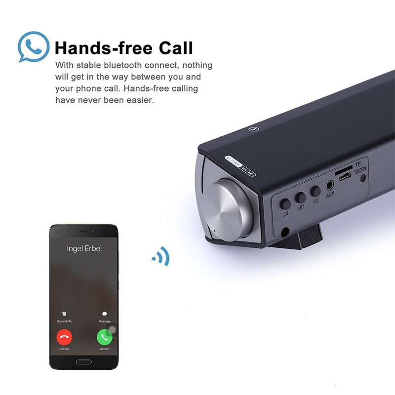 Krachtige Bluetooth Soundbar Tv Geluid Soundbar Lp-08 Hifi Mini Altavoz Usb Stofdicht Soundbar Speaker Voor Computer Pc Tablet tv